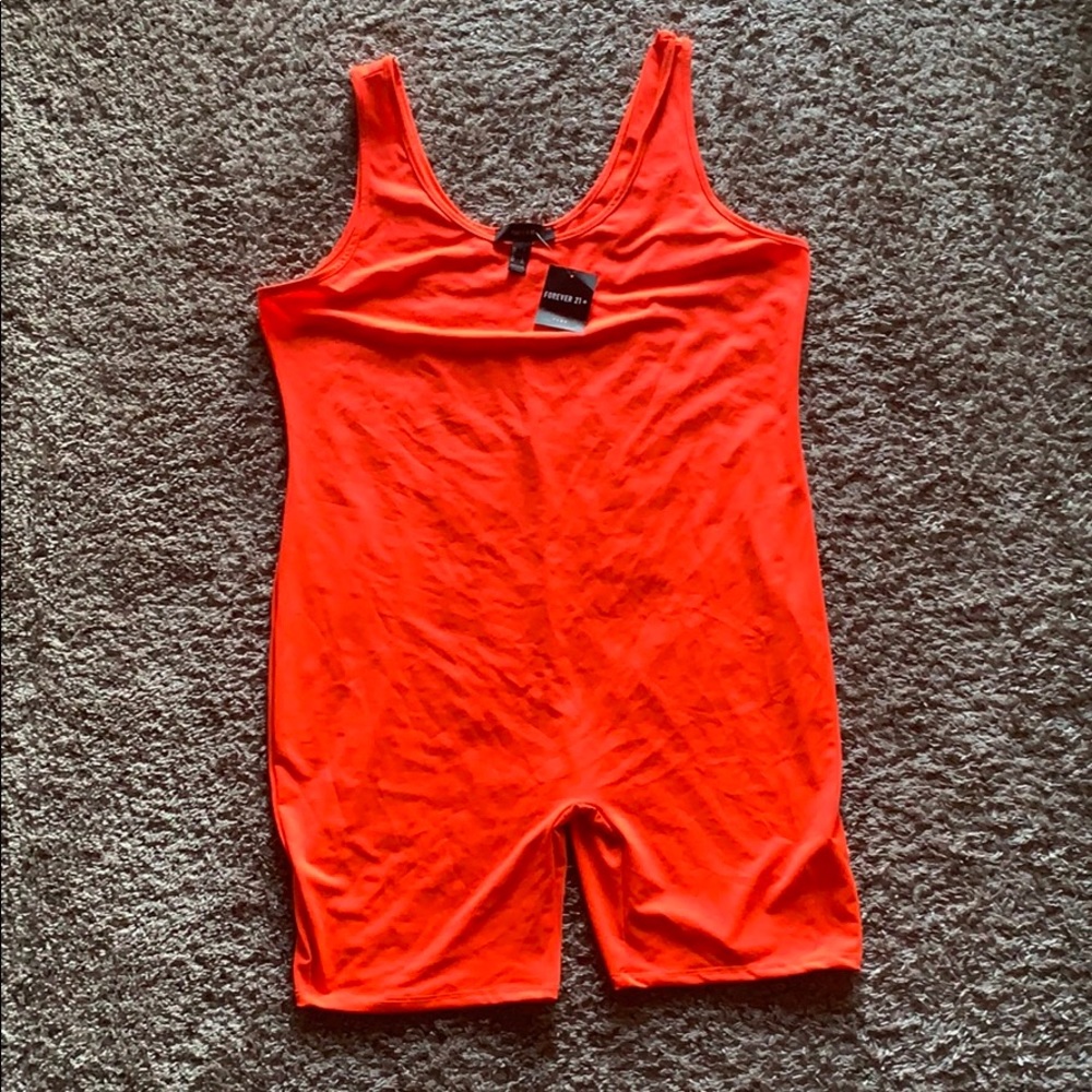 Forever 21 Plus Neon Romper